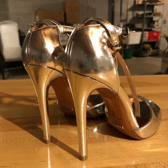 Schutz Strappy Stiletto Heels - Picture 2 of 8